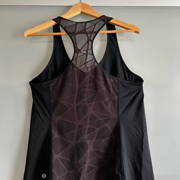 Lululemon black tank top. Breathable material. - Picture 2 of 3